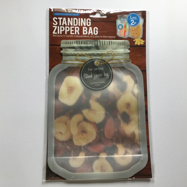 Standing zipper